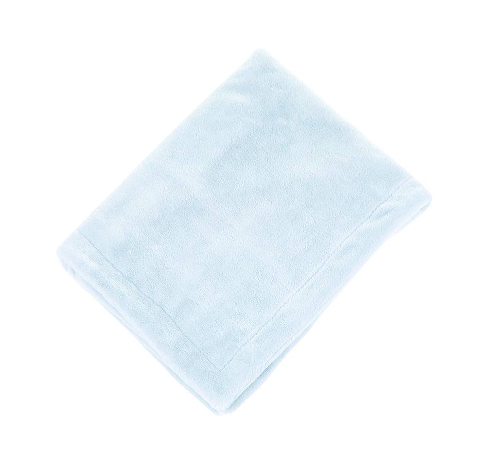 Maison Chic Light Blue Fur Blanket