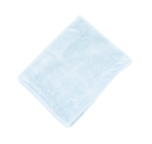 Maison Chic Light Blue Fur Blanket