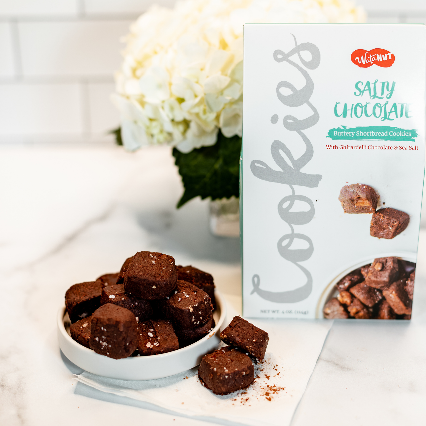 Salty Chocolate Shortbread 4oz Snack Box