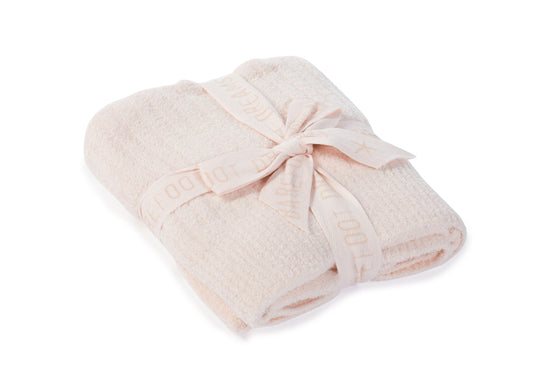 Barefoot Dreams CozyChic Lite Ribbed Baby Blanket -Pink