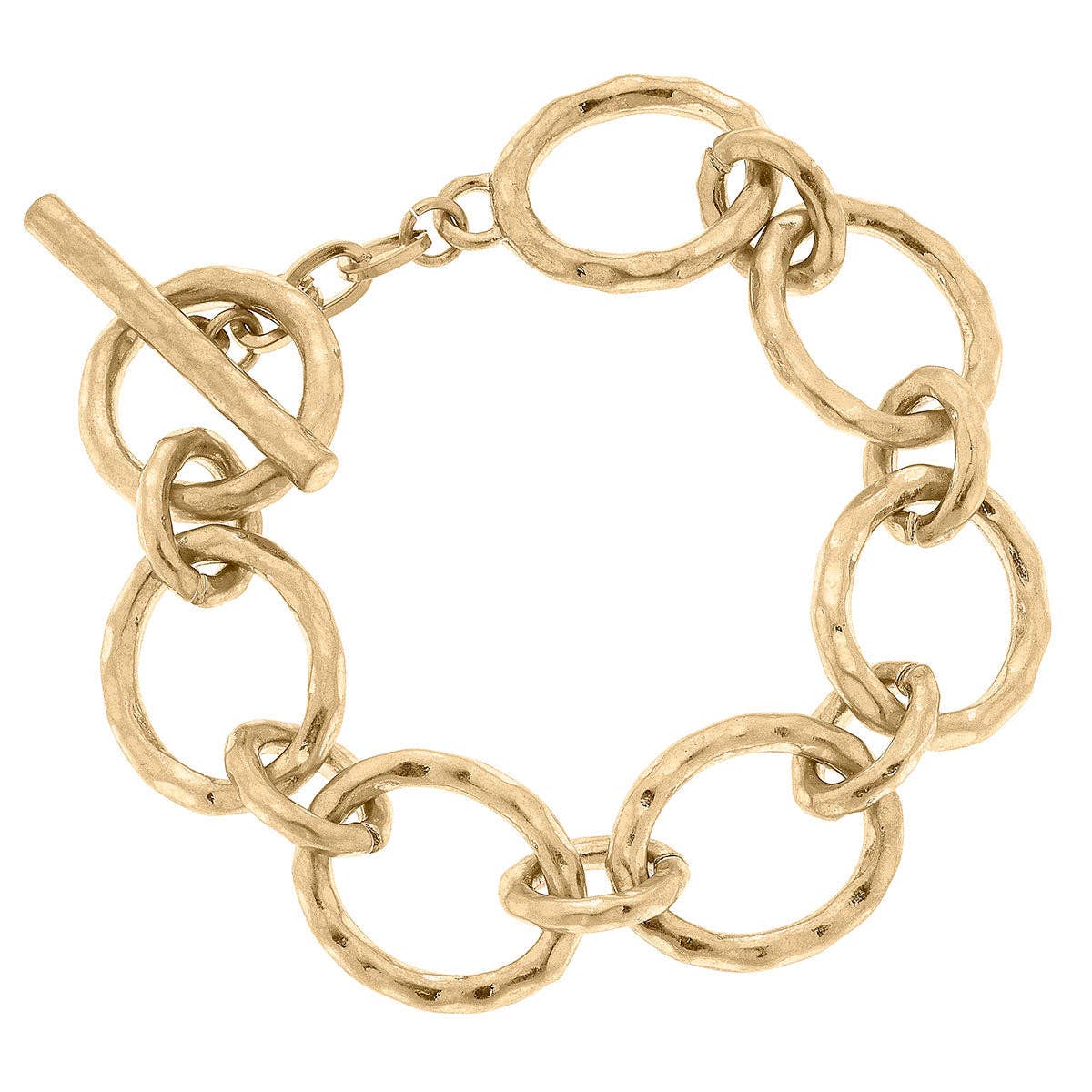 Bliss Hammered Chain Link Bracelet