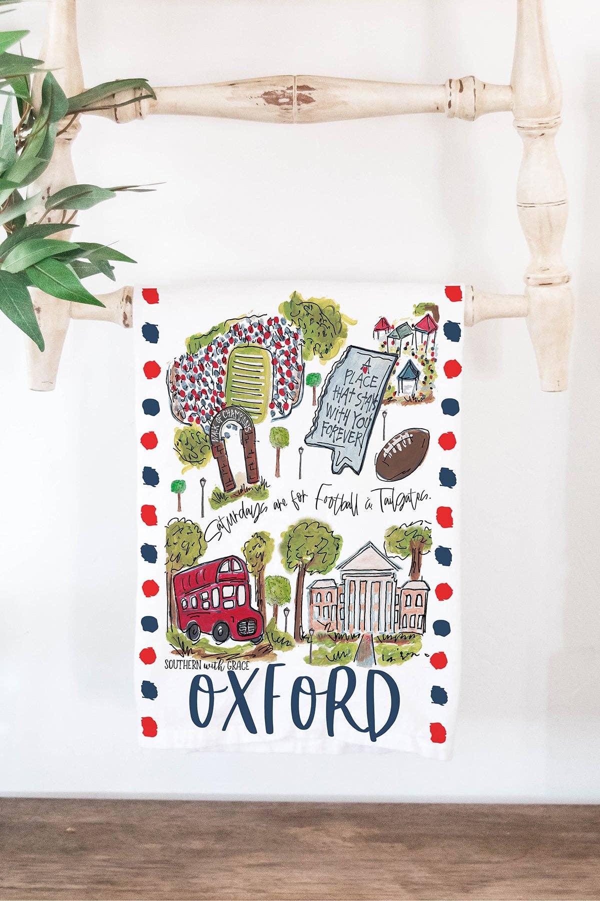 Oxford Linen Tea Towel