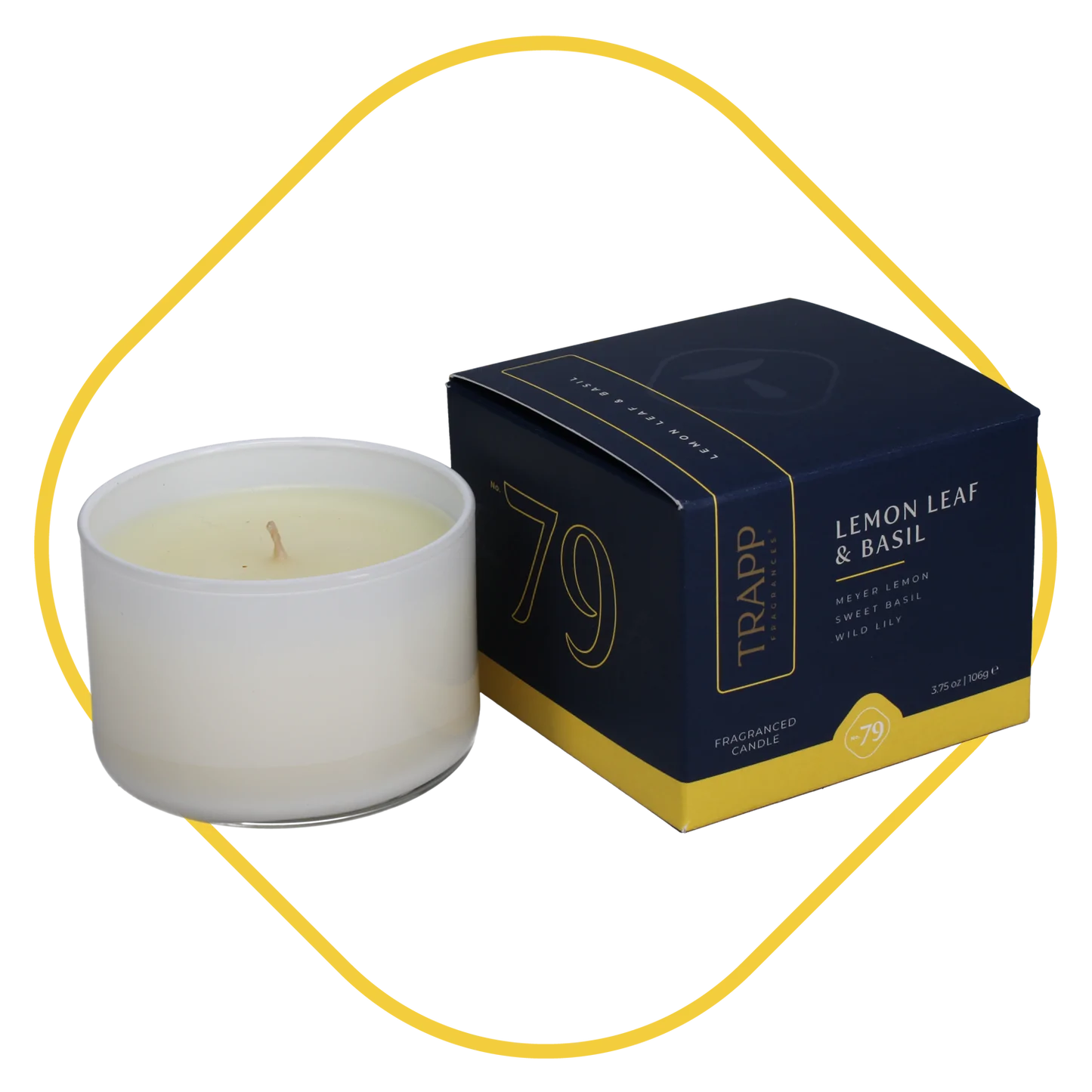 Trapp Lemon Leaf & Basil Candles- 7 oz, 3.75 oz, Votive