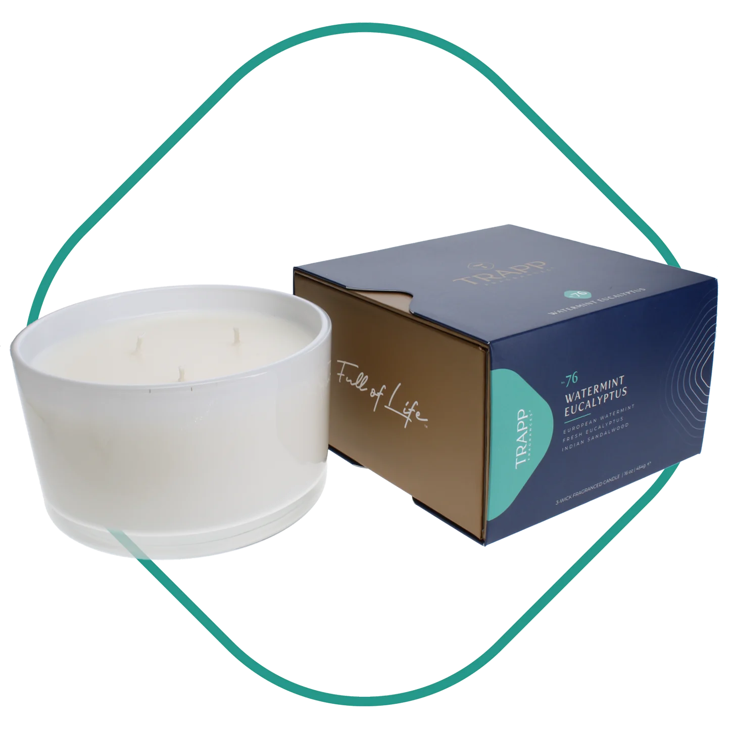 Watermint Eucalyptus Trapp Candle