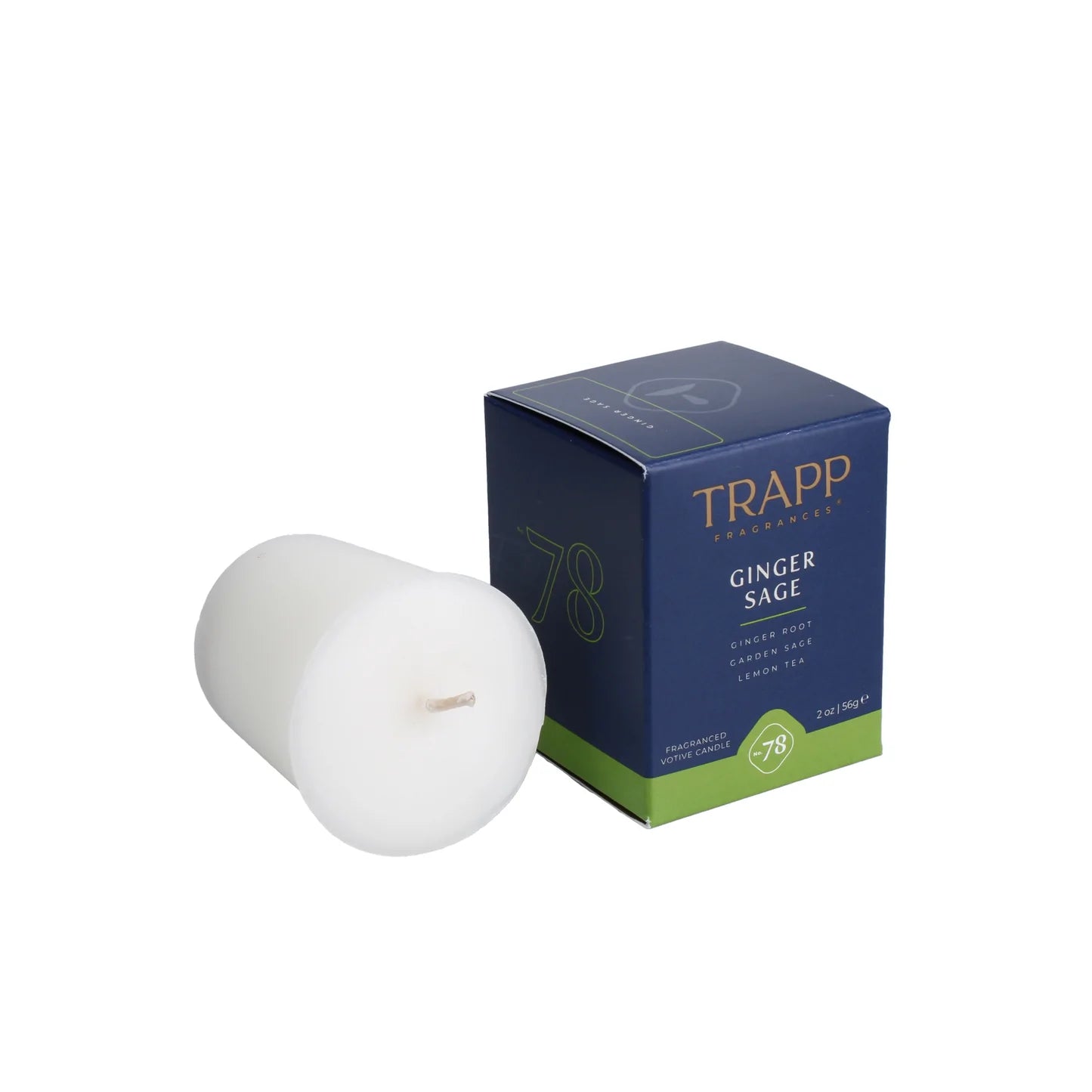 Trapp Ginger Sage Candles- 7 oz, 3.75 oz, Votive