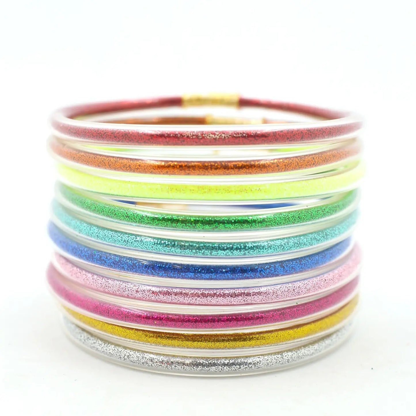 FINAL SALE Glitter Jelly Tube Bangle Bracelet