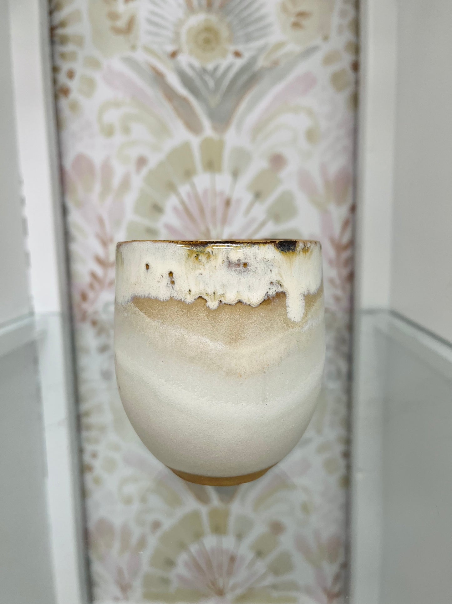 Etta B Stemless Wine Glass In Dogwood