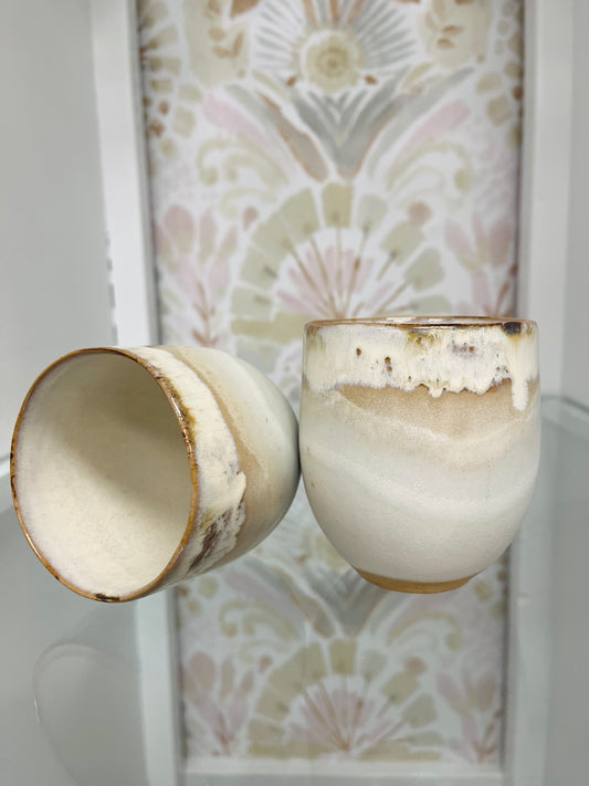 Etta B Stemless Wine Glass In Dogwood