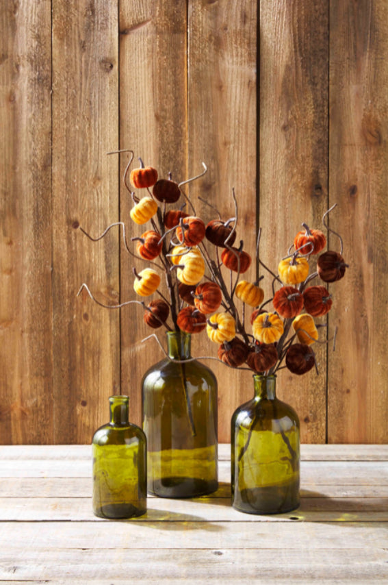Harvest Velvet Pumpkin Spray