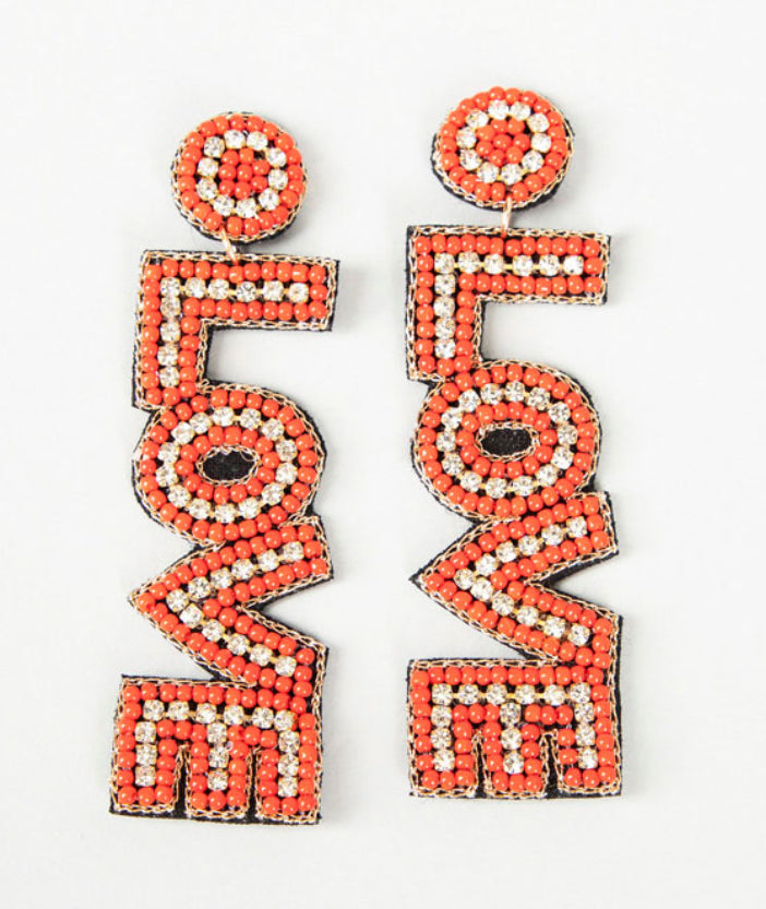 "Love" Dangle Earrings