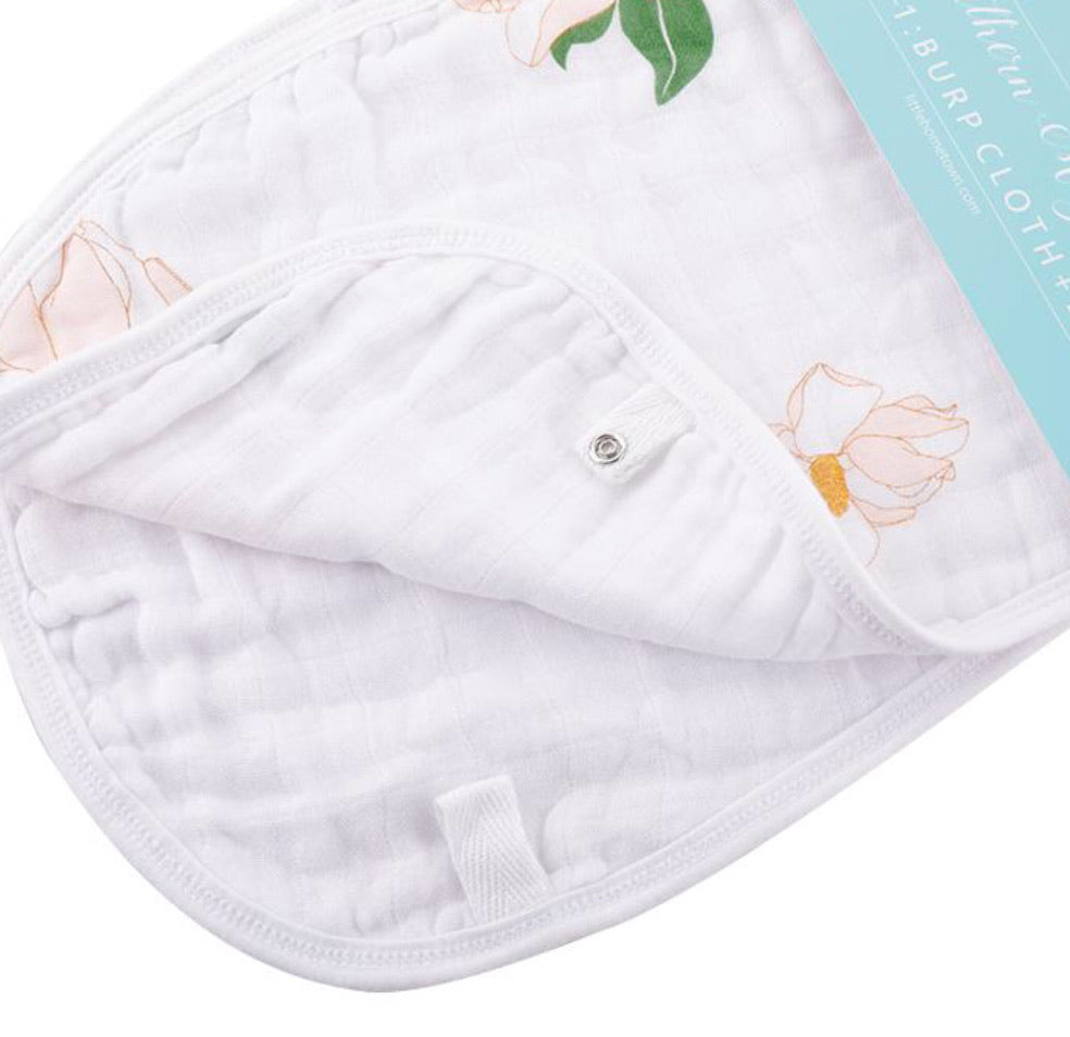 Little Hometown 2-In-1 Burp Cloth & Bib-Magnolia