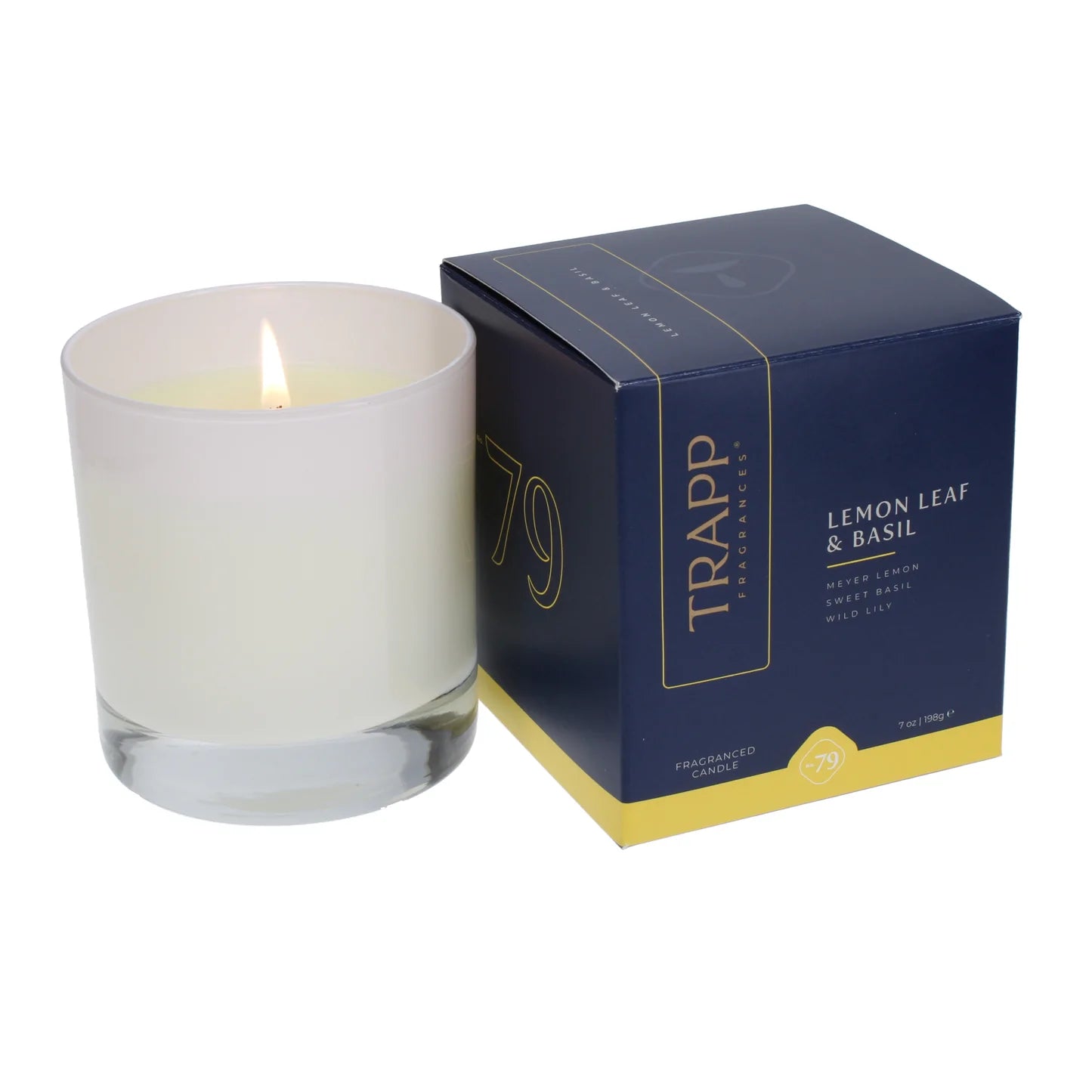 Trapp Lemon Leaf & Basil Candles- 7 oz, 3.75 oz, Votive