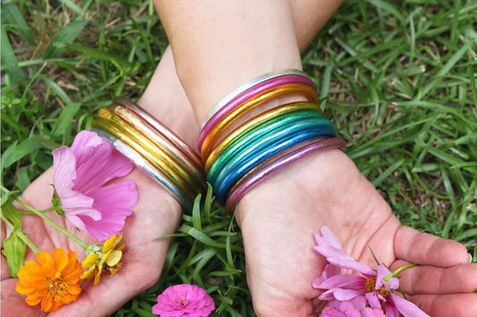 FINAL SALE Rainbow Thai Buddhist Temple Bracelet