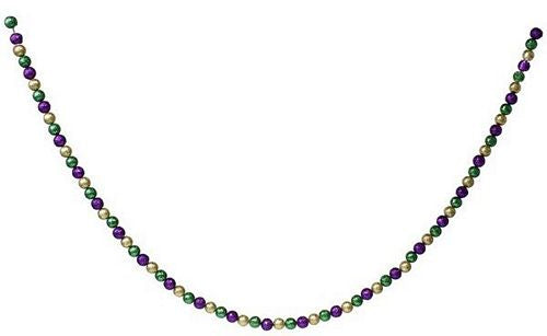 Mardi Gras Glittered Ball Garland
