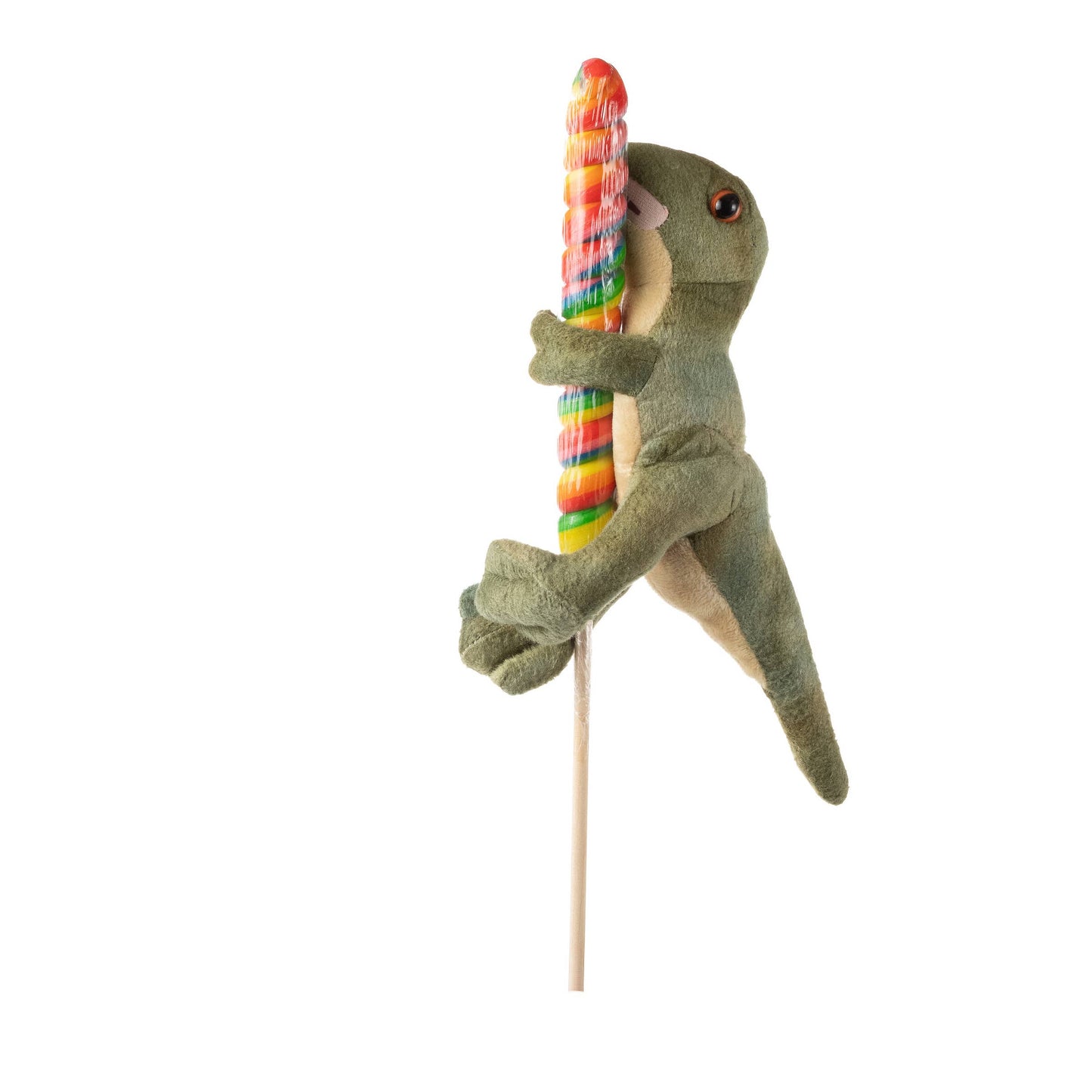 Lollyplush T-Rex Dino w/ Rainbow Lollipop
