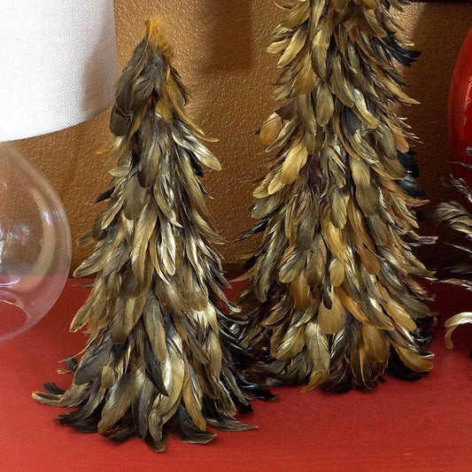 Gold Feather Tree - 16"