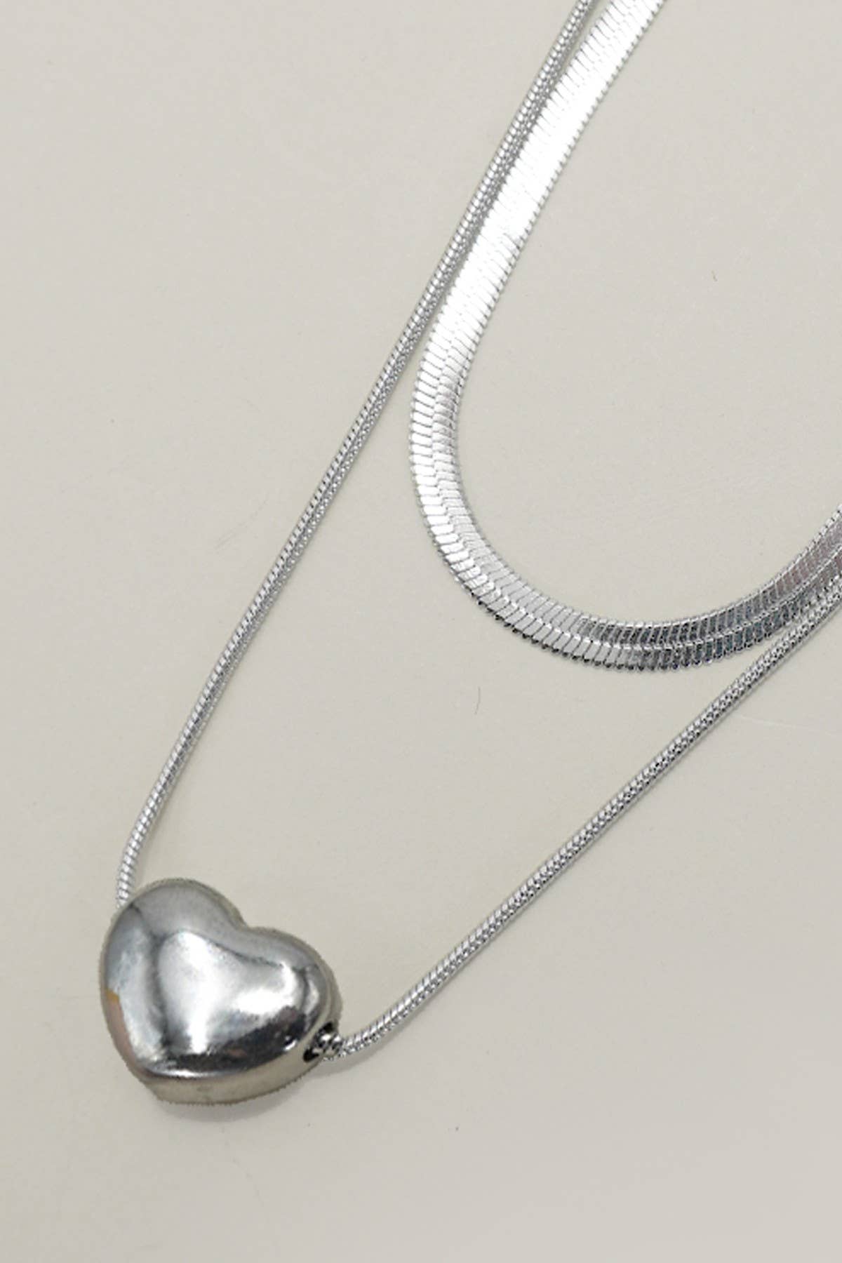 Mason Silver Layer Necklace