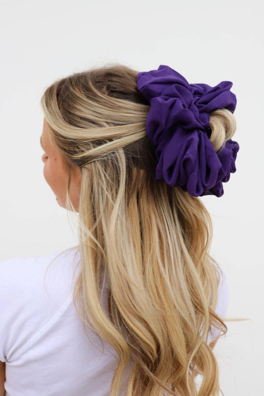 Jumbo Scrunchie- Purple
