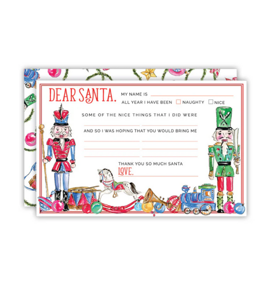 Traditional Nutcrackers Letter to Santa