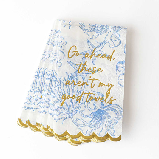 Sea Salt Paper Guest Towels