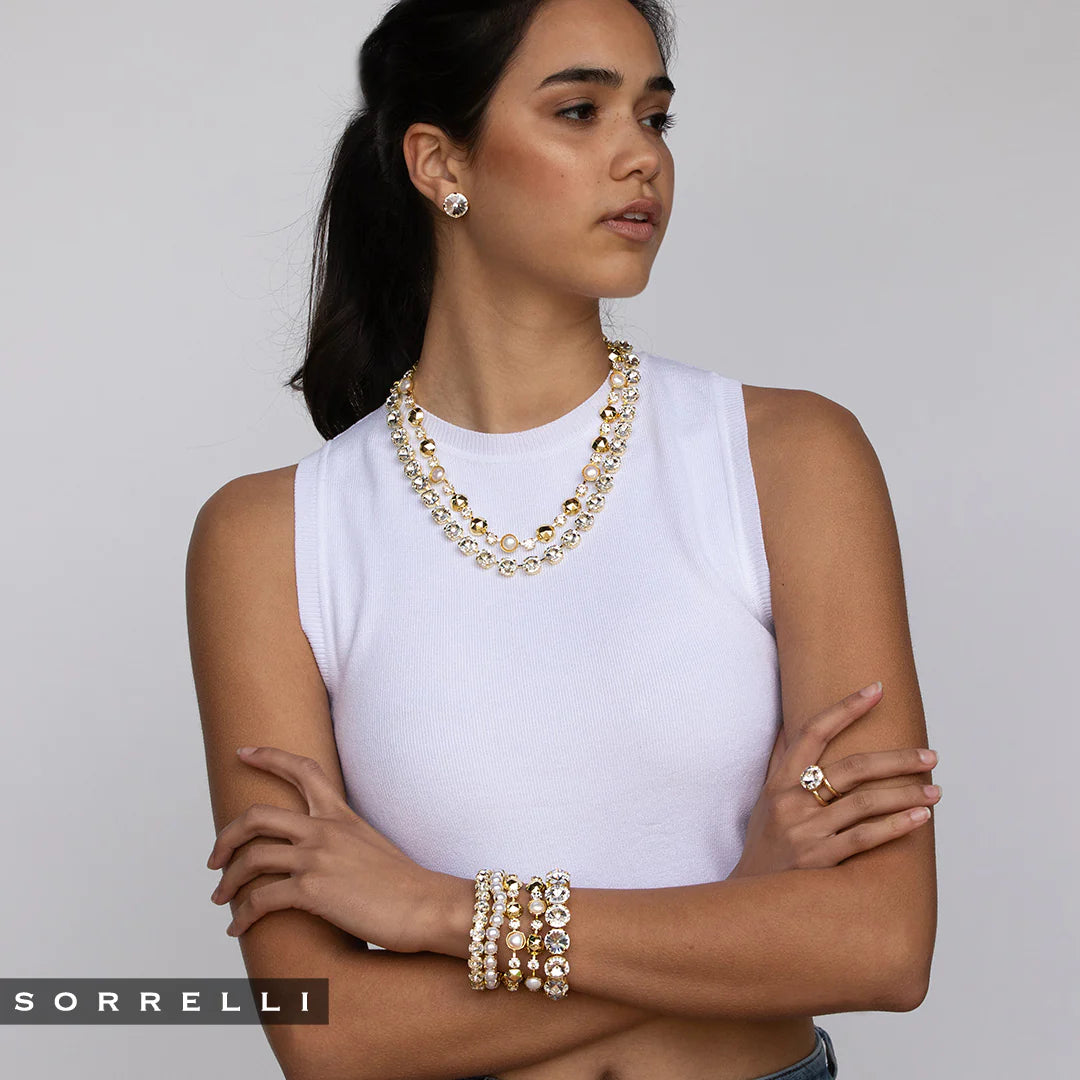 Sorrelli Nadine Stud Earrings - Crystal