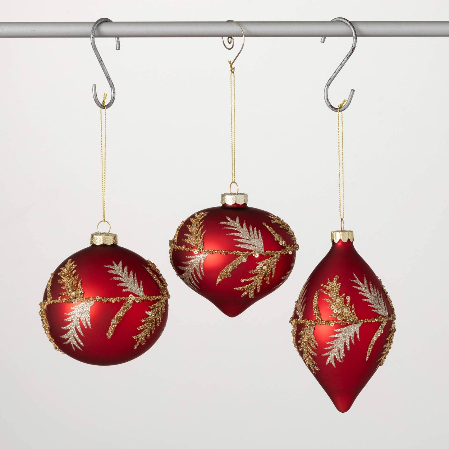 Gold Embellished Red Ornament