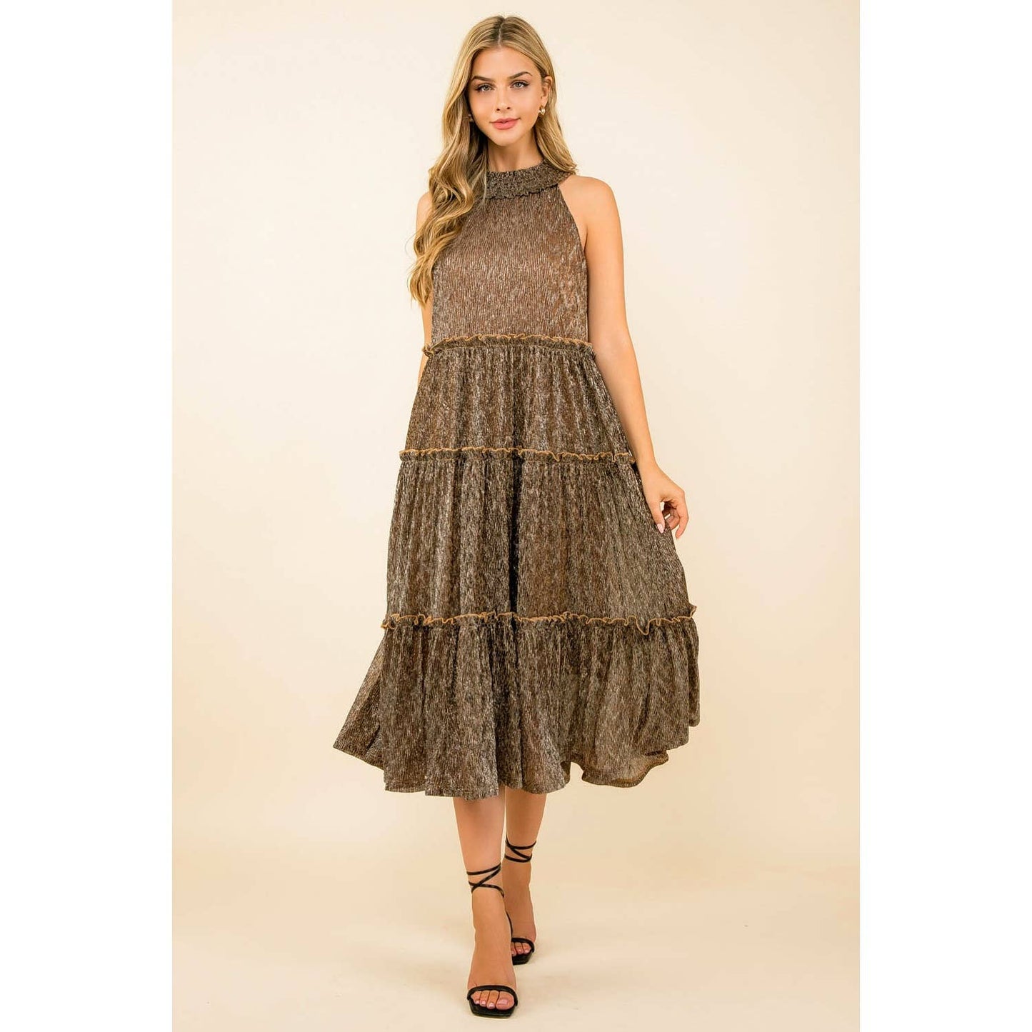 Haltered Haze Tier Dress