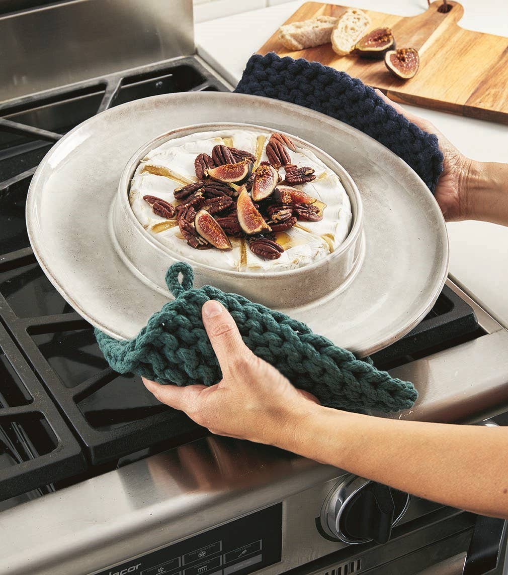 Crochet Trivet/Potholder-Chestnut