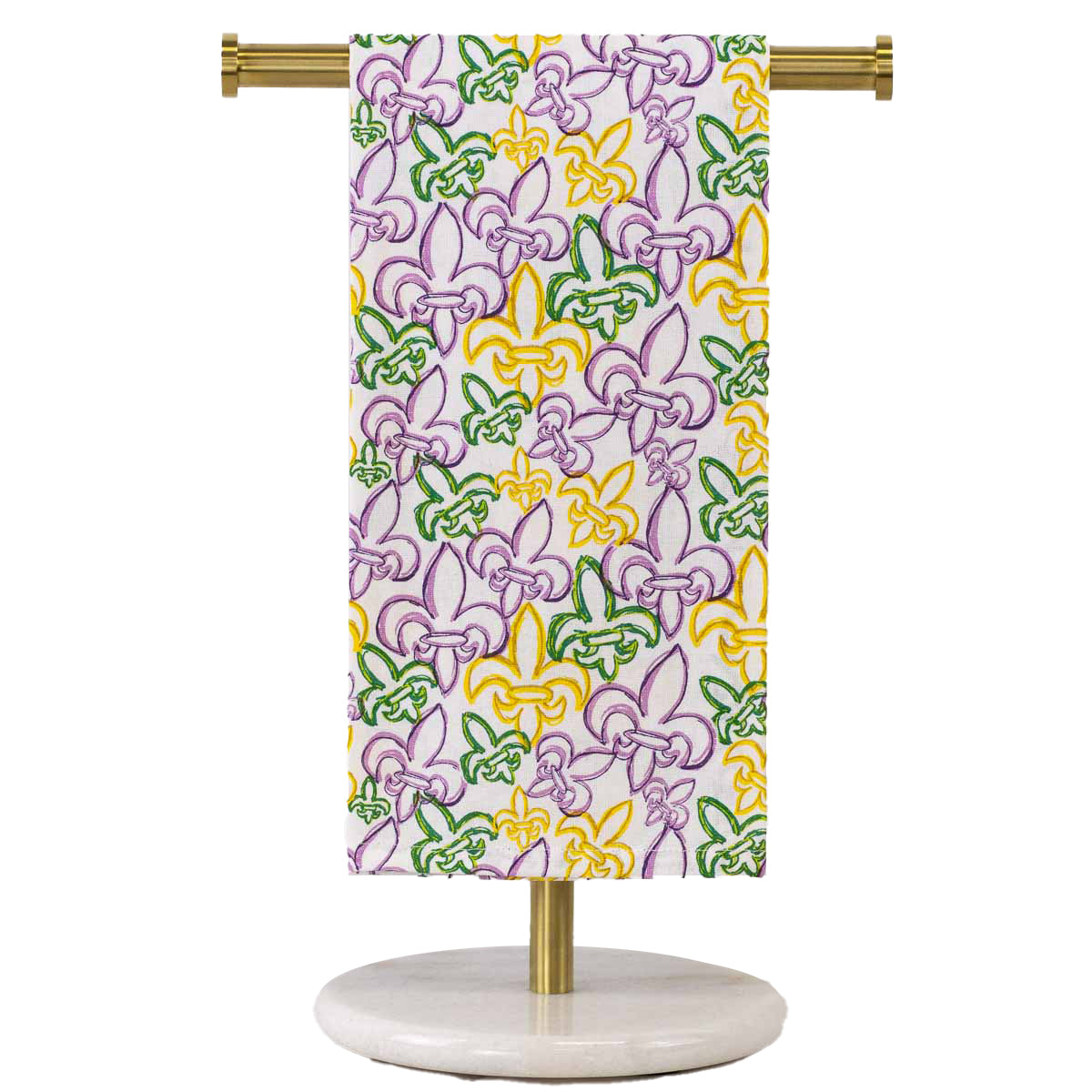 St. Charles Fleur De Lis Tea Towel