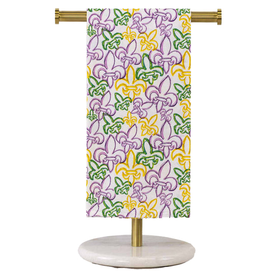 St. Charles Fleur De Lis Tea Towel