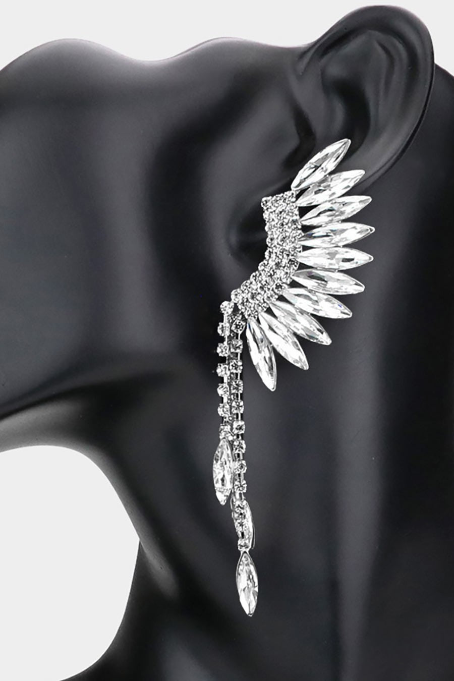 Angel Wing Dangle Evening Earring