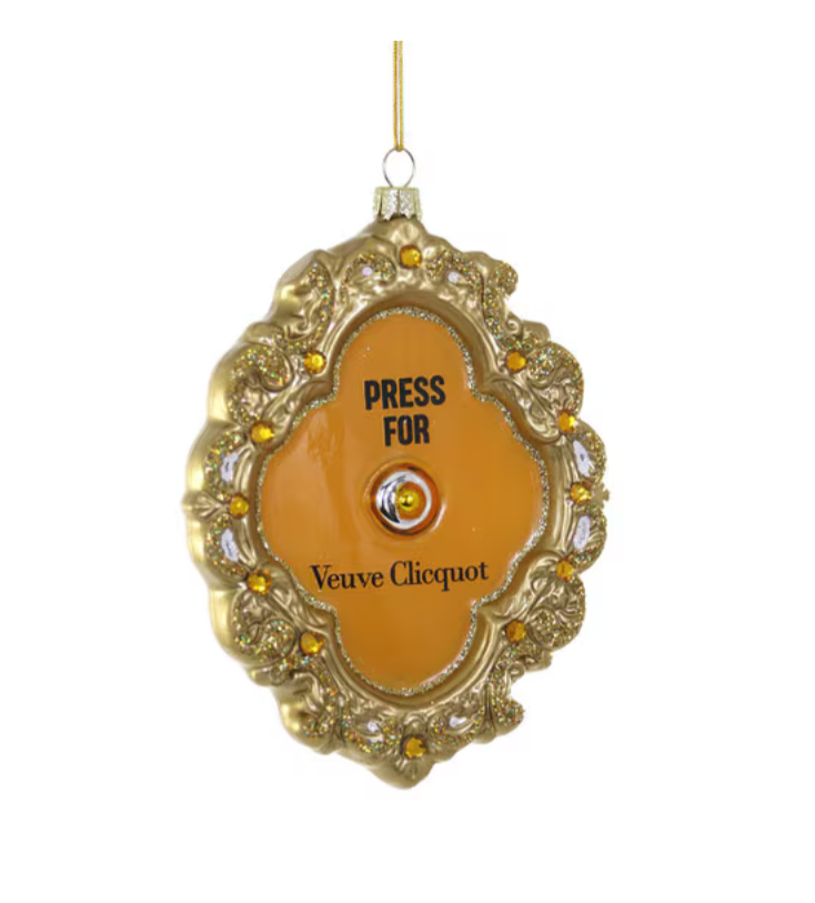 Press For French Champagne Ornament