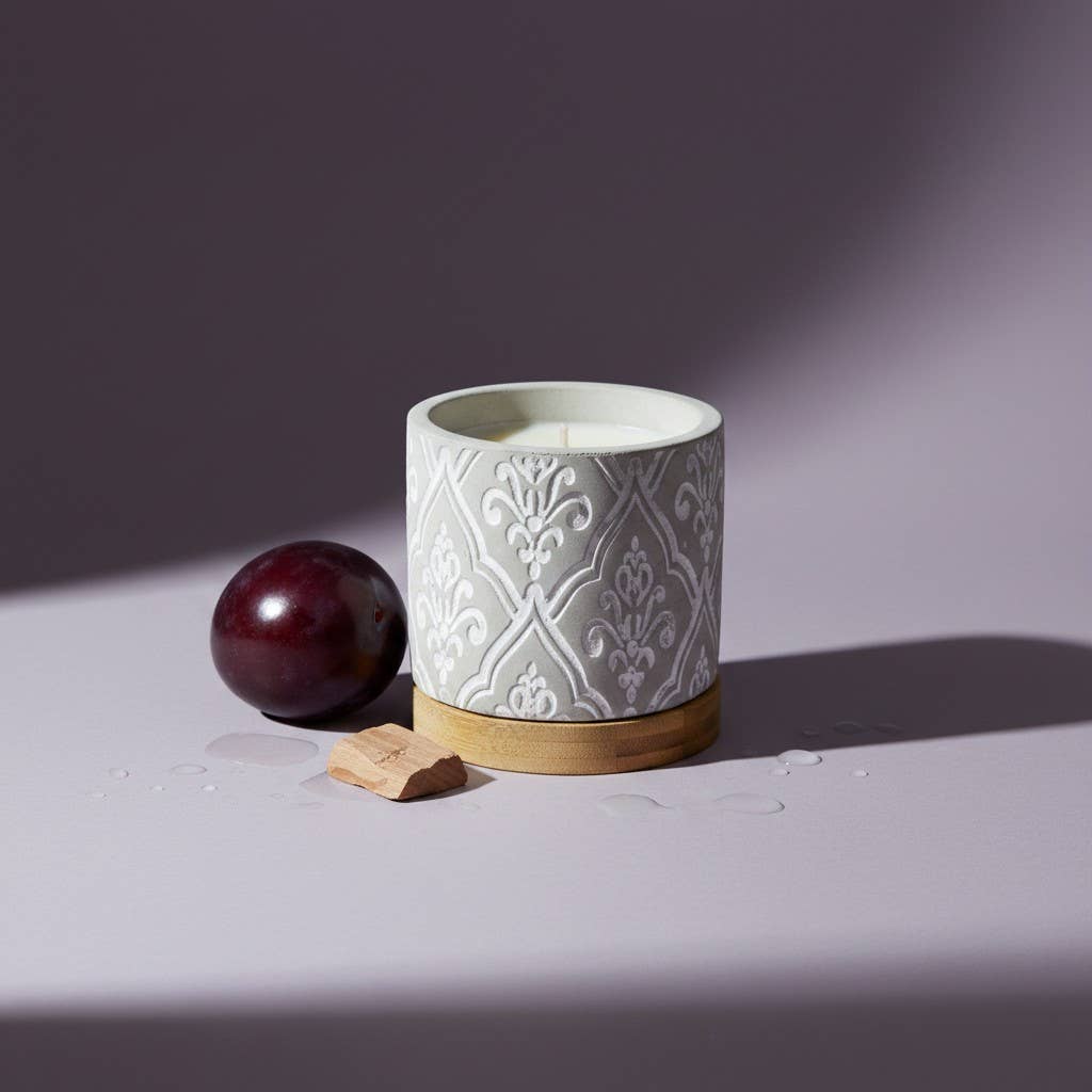 3 oz Damask Stone Candle: Opulence