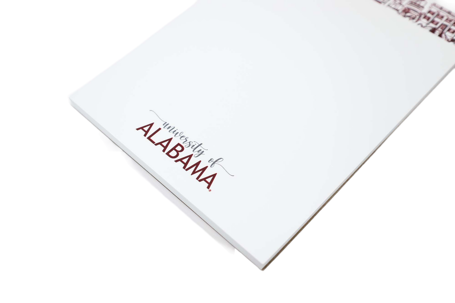 Campus Skyline Notepad - University of Alabama