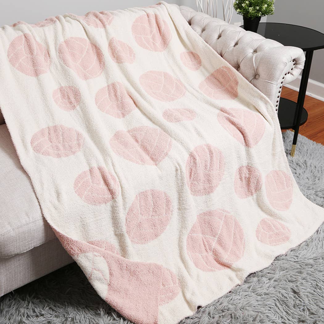 "Volleyball" Pink Comfort Throw Blanket