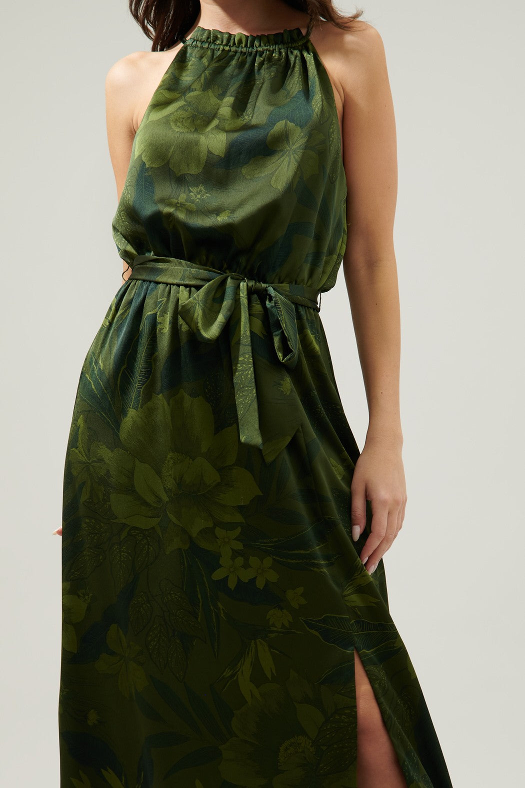 FINAL SALE Ivy Tropics Halter Maxi Dress