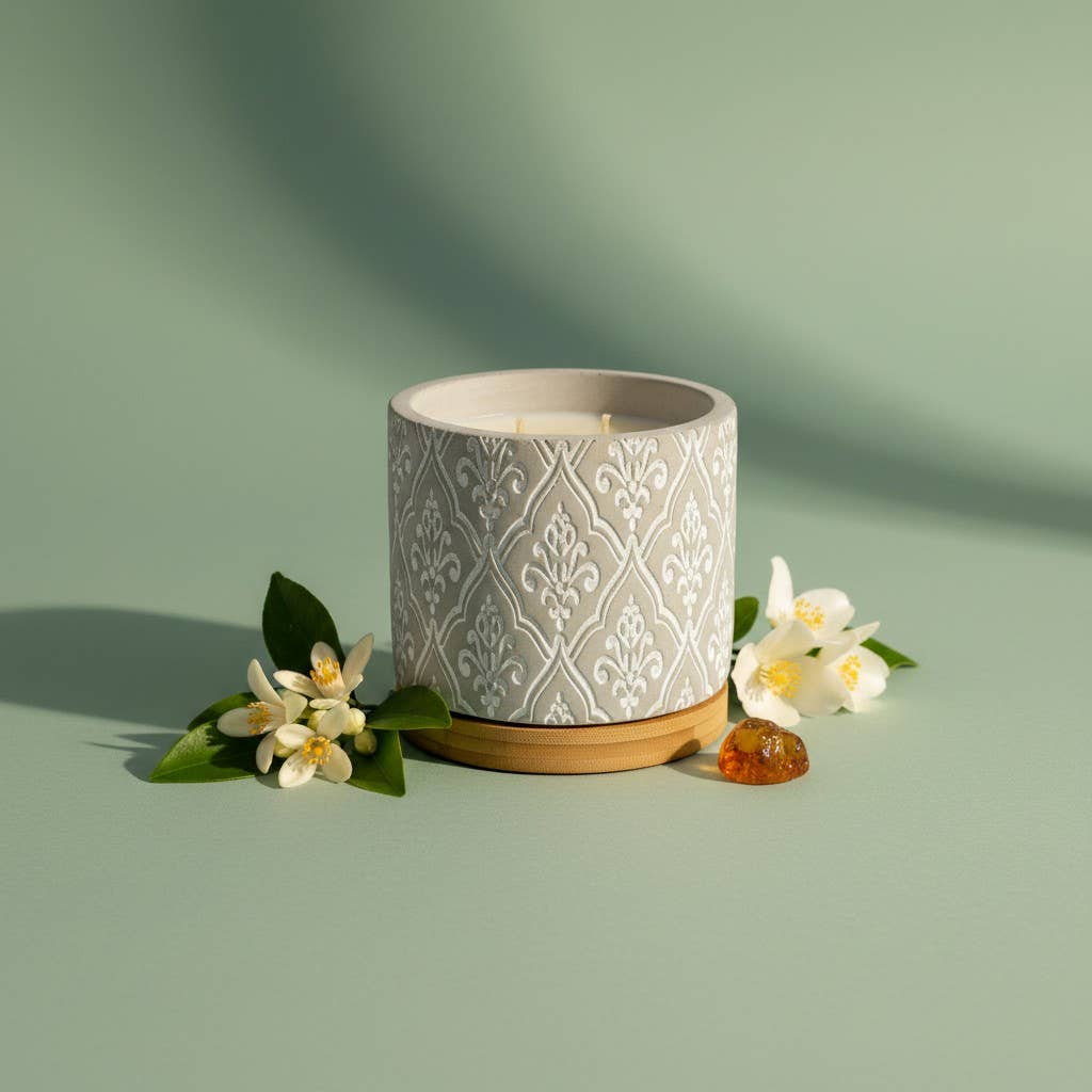 16 Ounce Damask Stone: Orleans Tea