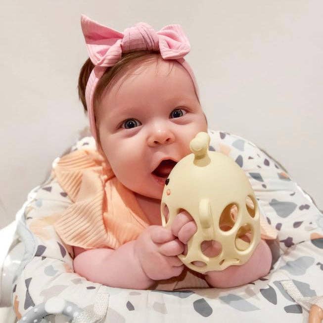 Garden Party Collection - Honey Bee Teether: Lemon