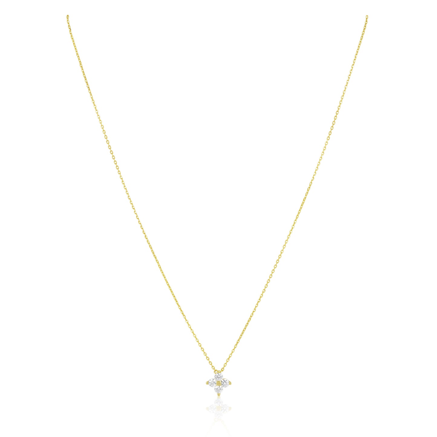 Mae CZ Pendant Necklace - Gold