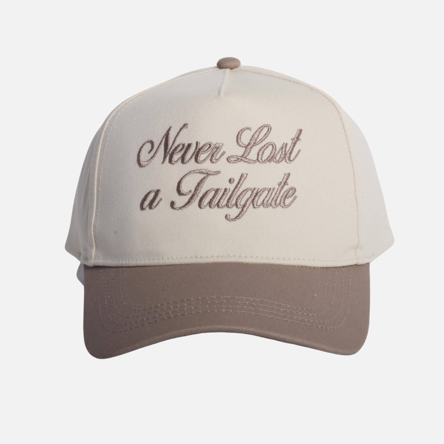 Beige-Tailgate hat