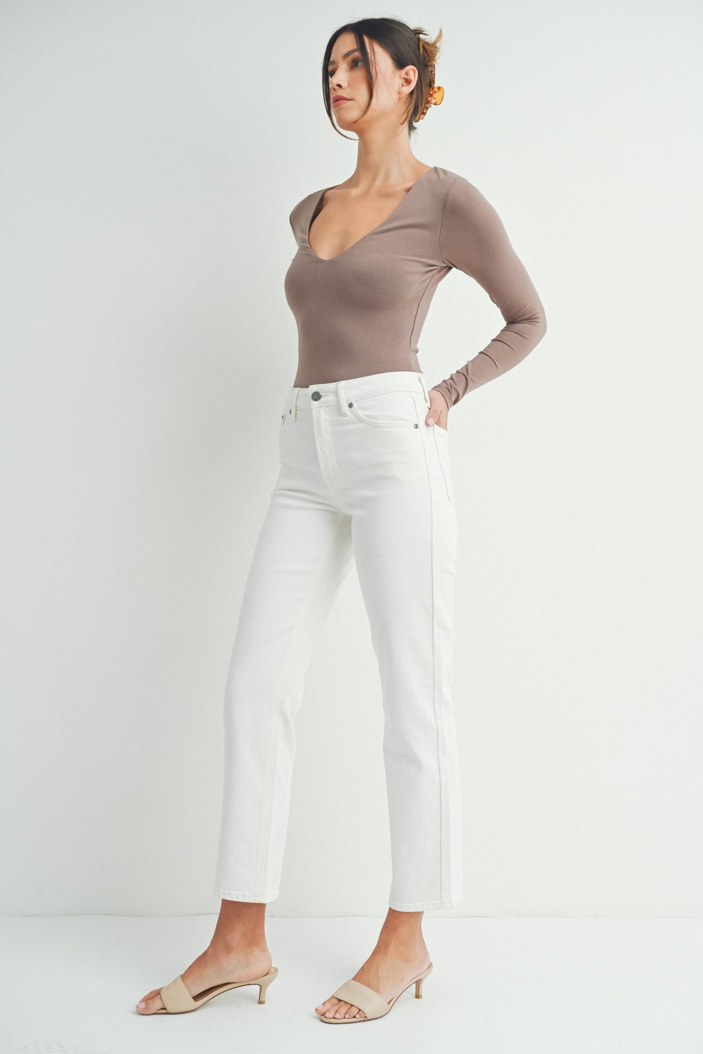 Classic High Rise Straight Jeans