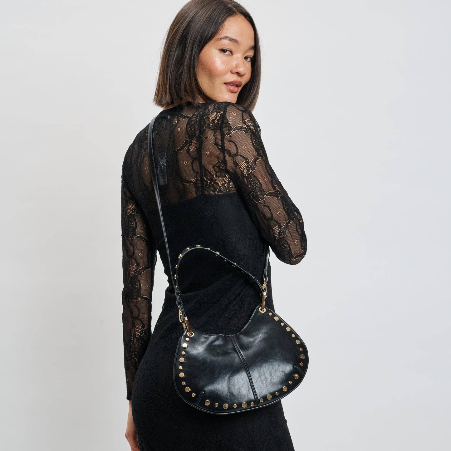 Nova Crossbody Handbag: Black