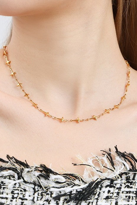 Multi-Cross Station Necklace