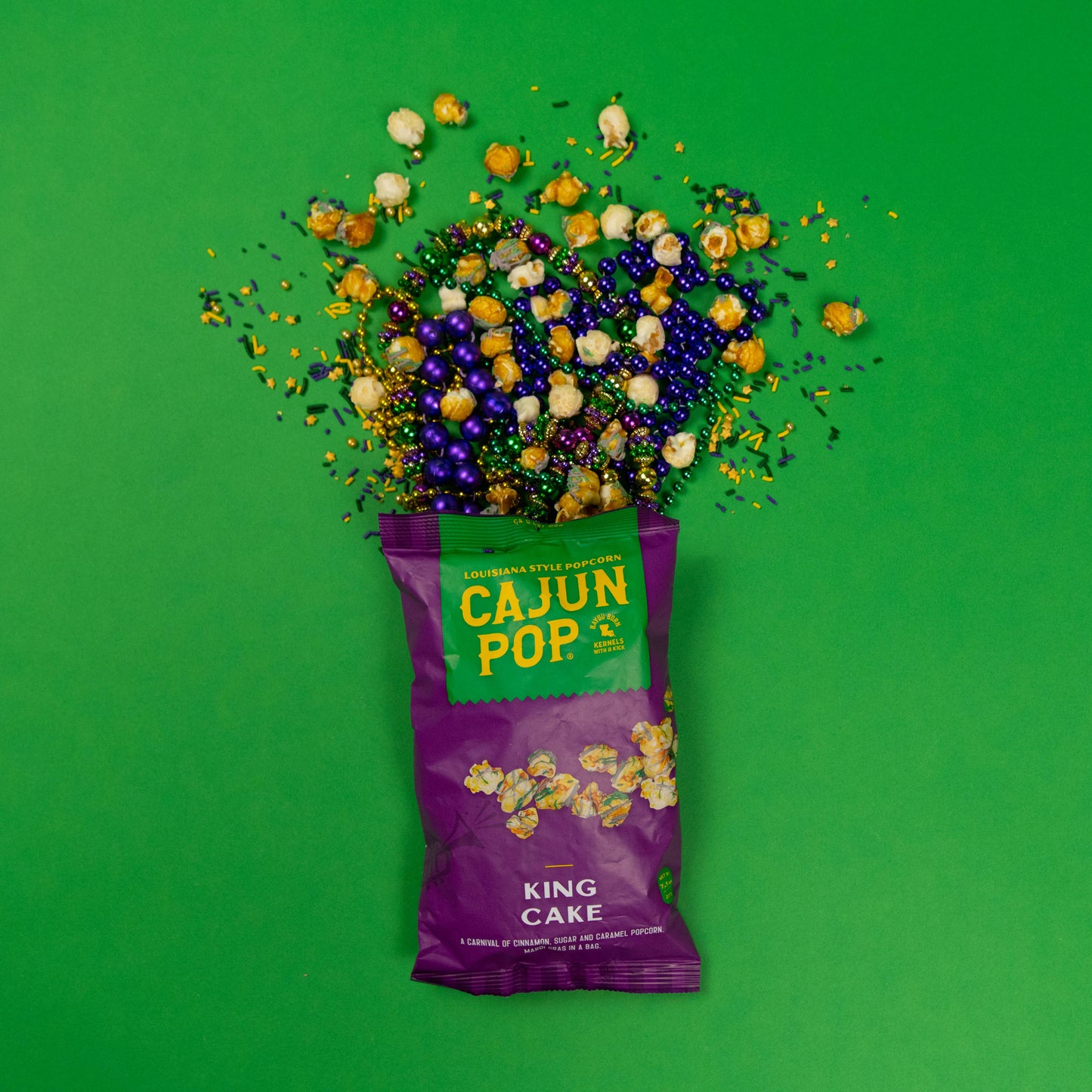 King Cake Family Size Popcorn