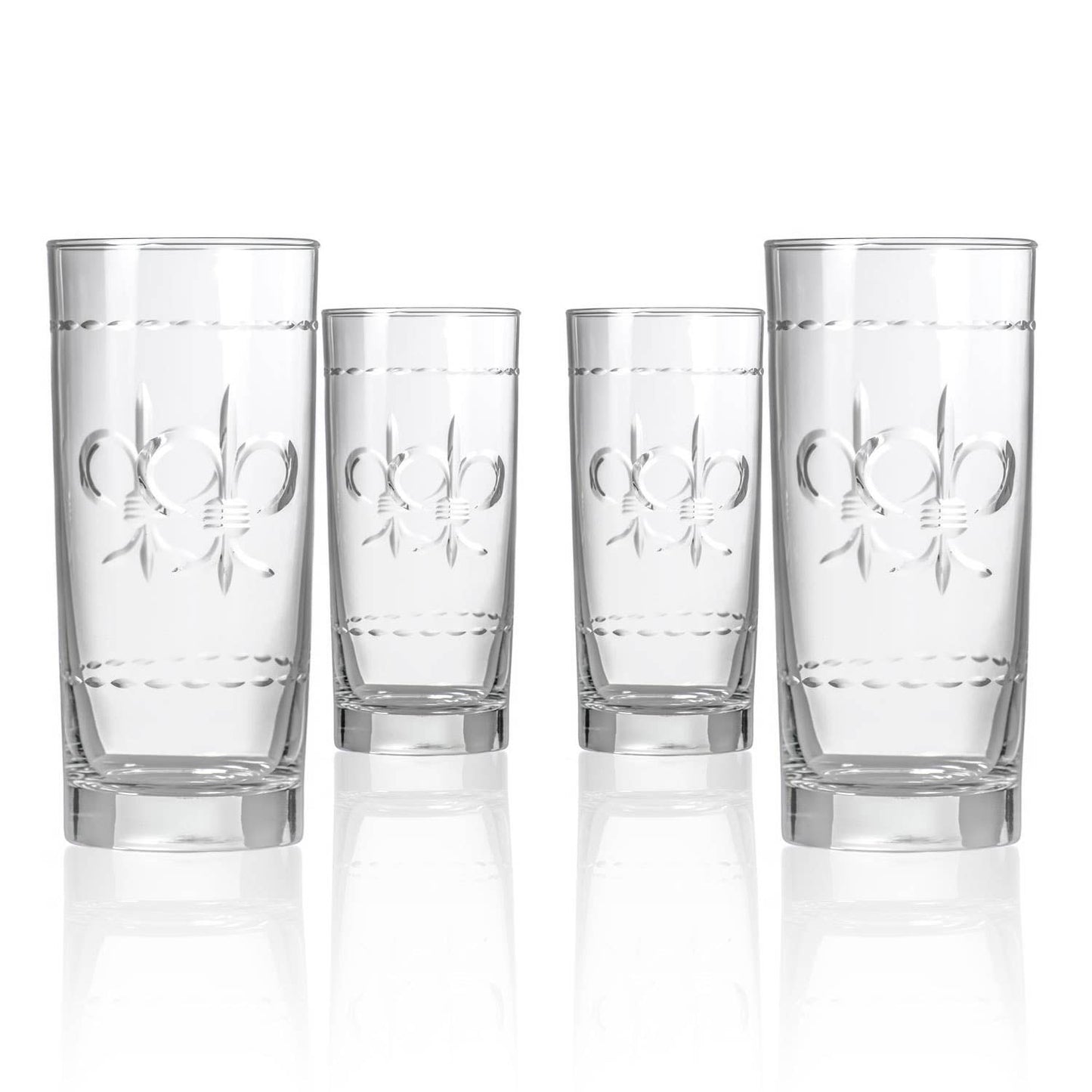 Fleur De Lis Cooler Glass