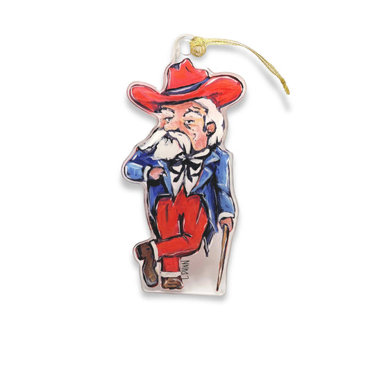 Ole Miss Rebel Acrylic Ornament