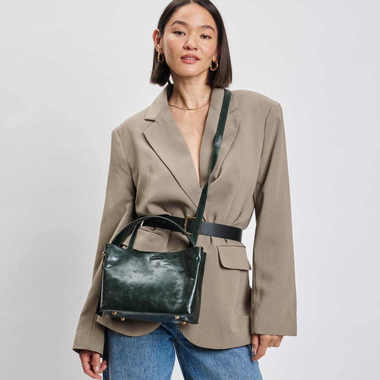 Sophie Crossbody Handbag: Olive