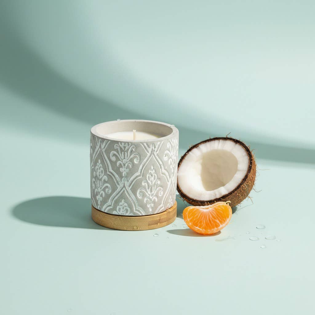 3 oz Damask Stone Candle: Opulence
