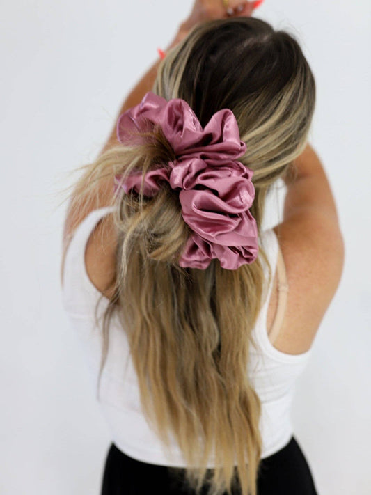Jumbo Sleep Scrunchie-Mauve