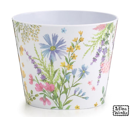 FINAL SALE 6" Melamine Wildflower Pot Cover